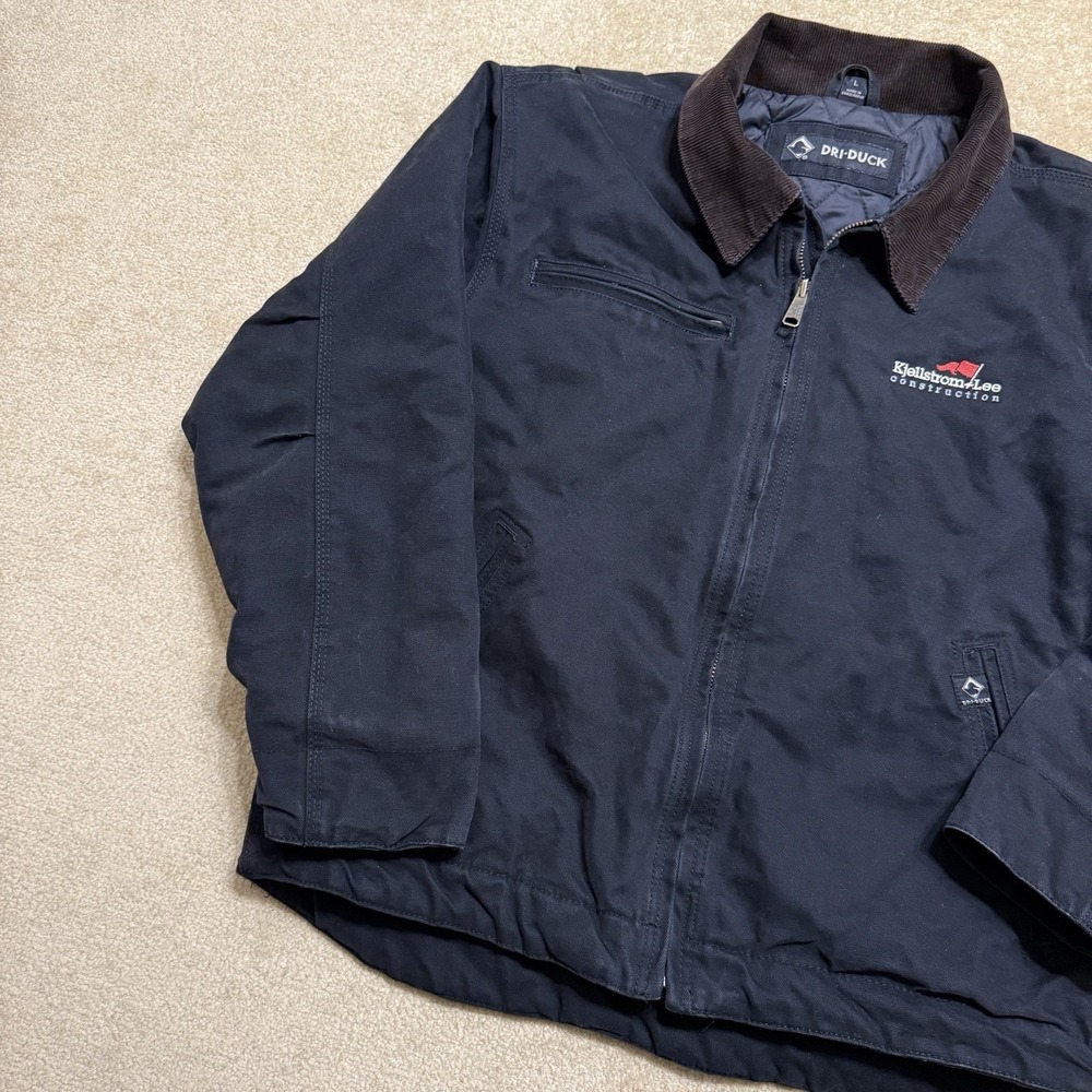 Dri Duck Outlaw Jacket Men's Large L Black Canvas Quilt Lined Dri-Duck Detroit - Picture 3 of 16